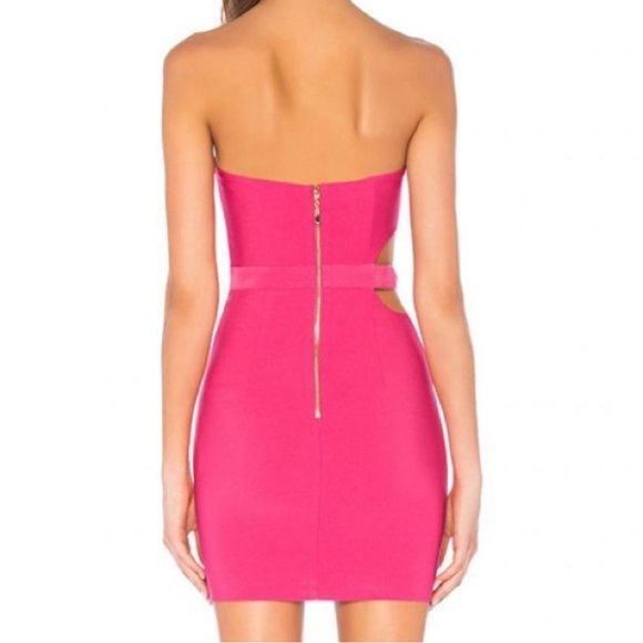 NBD x NAVEN Callie Bodycon Cutout Strapless Dress - Picture 3 of 5